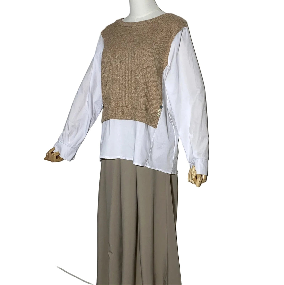 Chemisier Alya Taupe