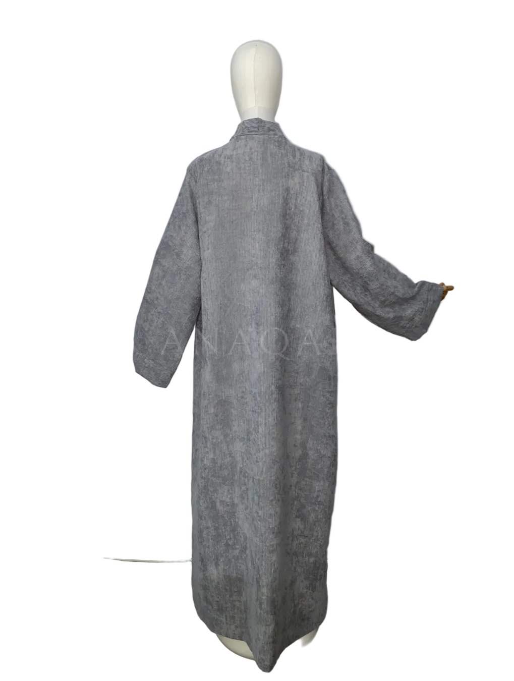 Kimono côtelé - Gris clair