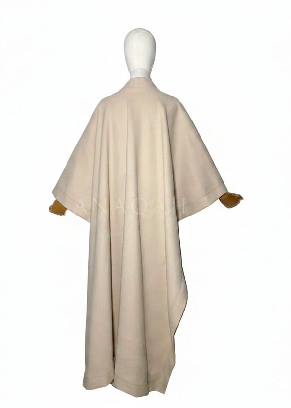 Longue cape ouverte - Beige