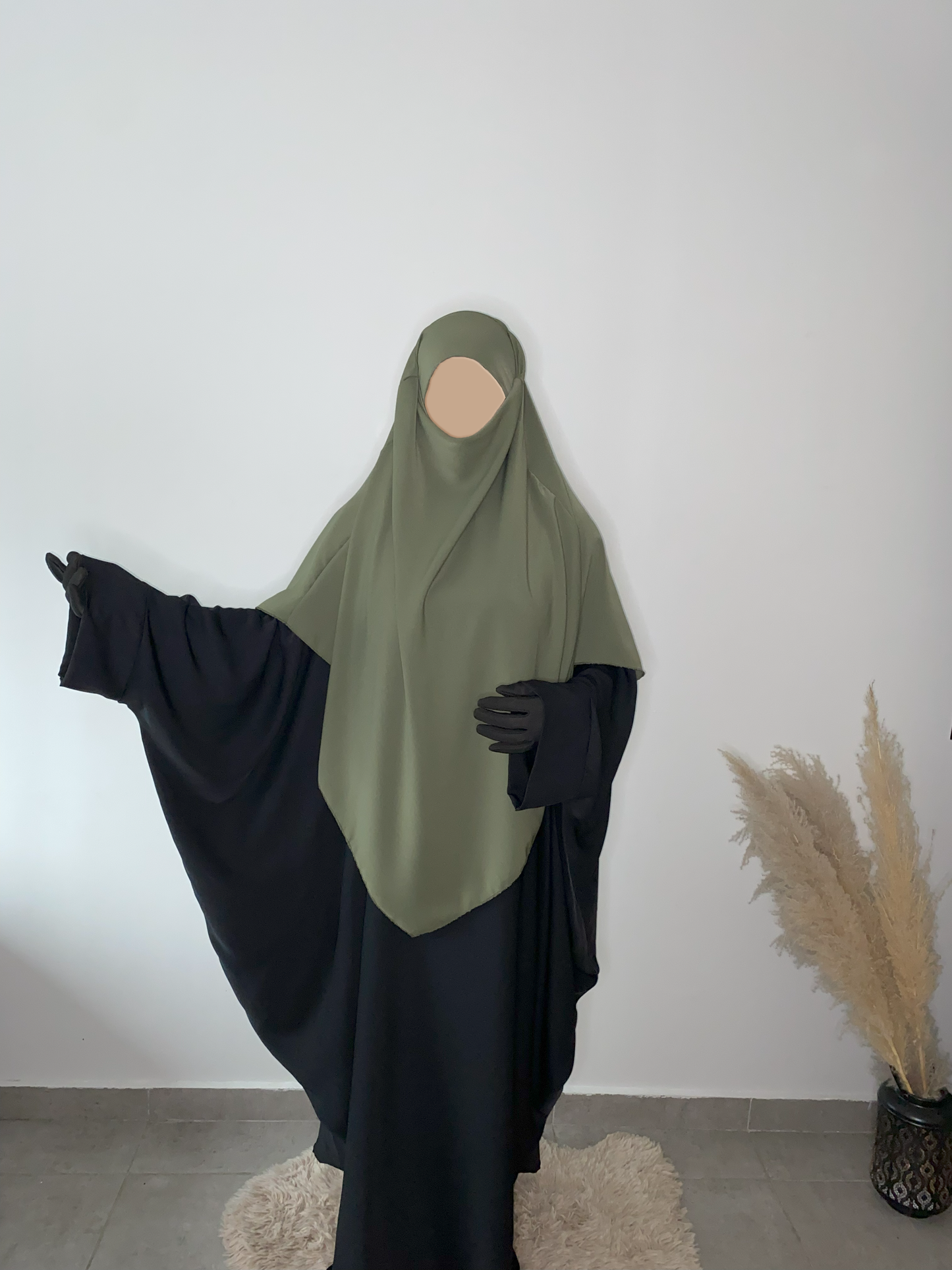 Khimar Soie de Médine - Kaki