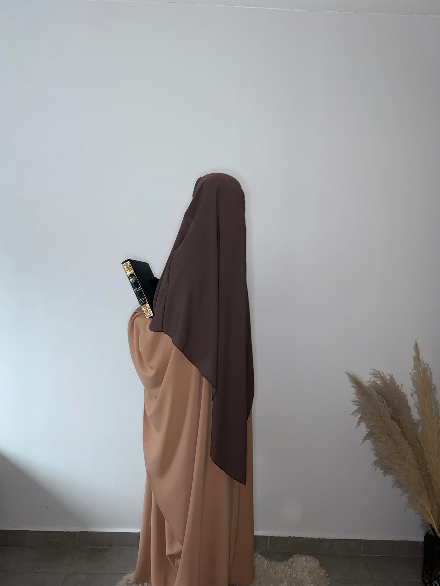 Khimar Soie de Médine - Brun pâle