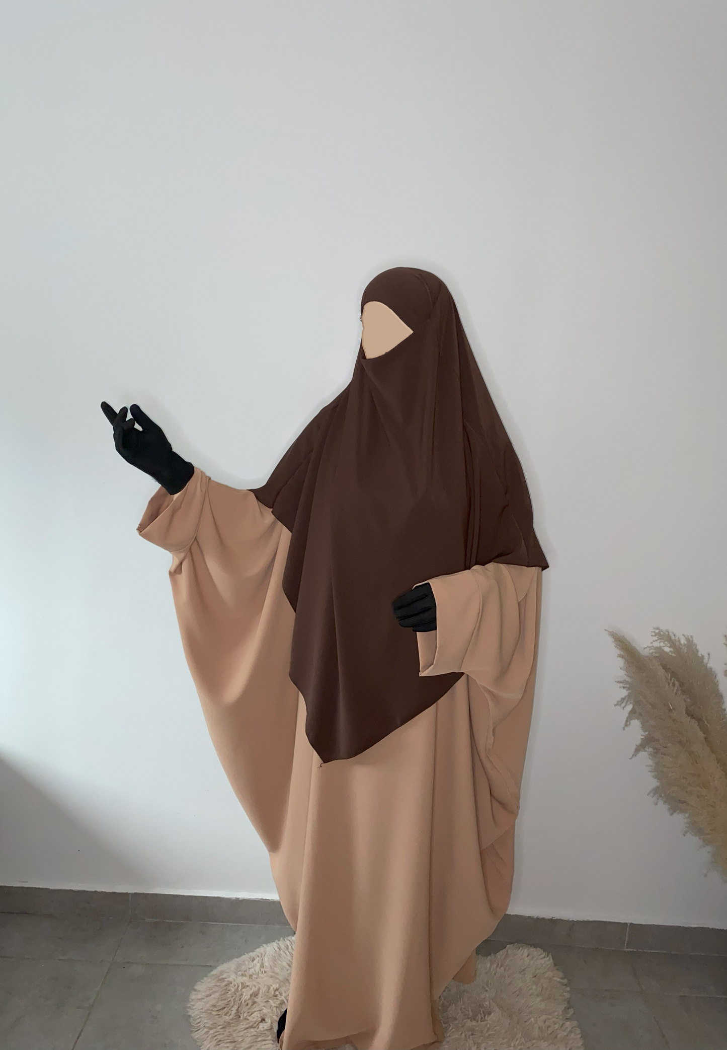 Khimar Soie de Médine - Marron