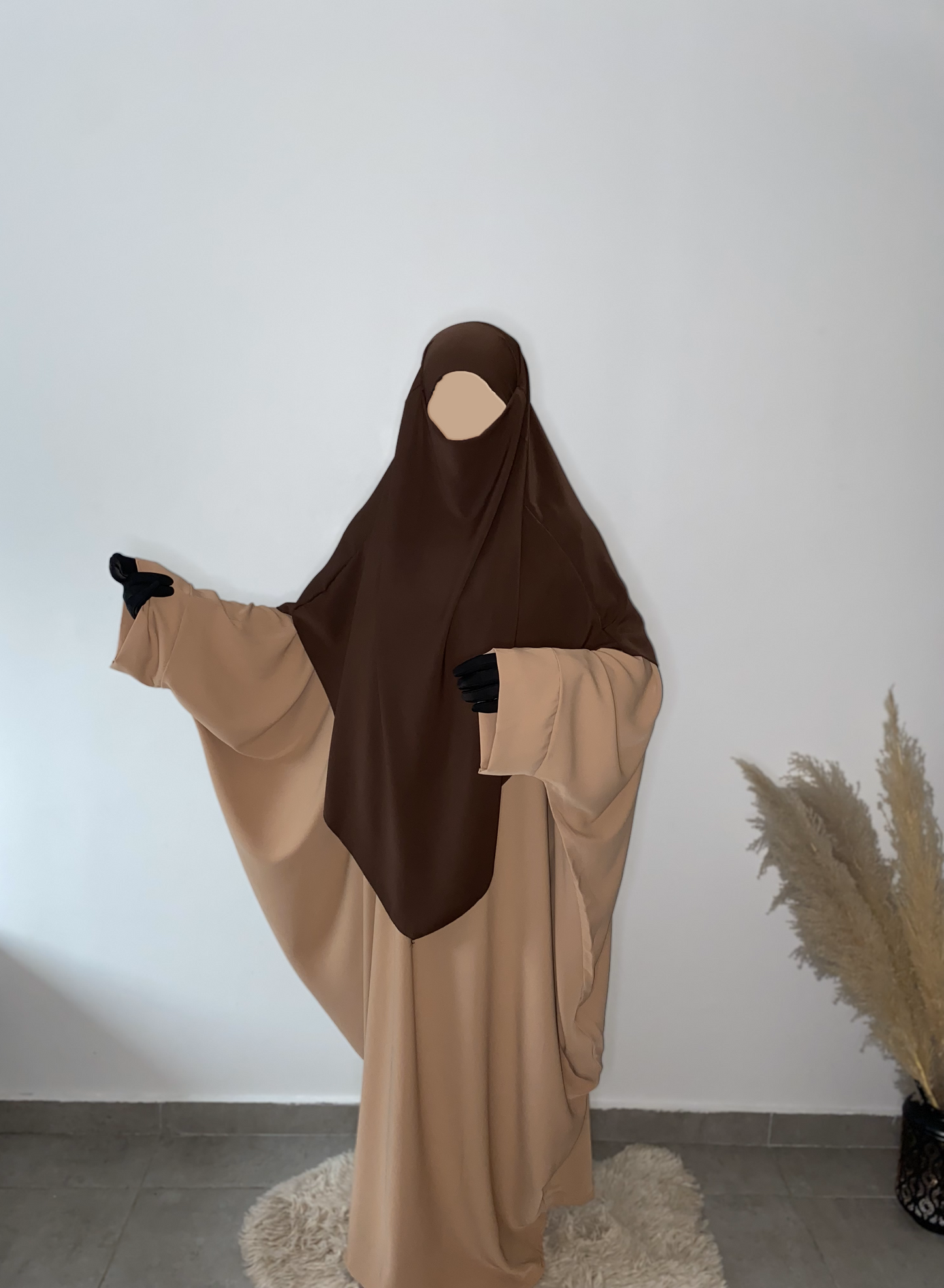 Khimar Soie de Médine - Marron