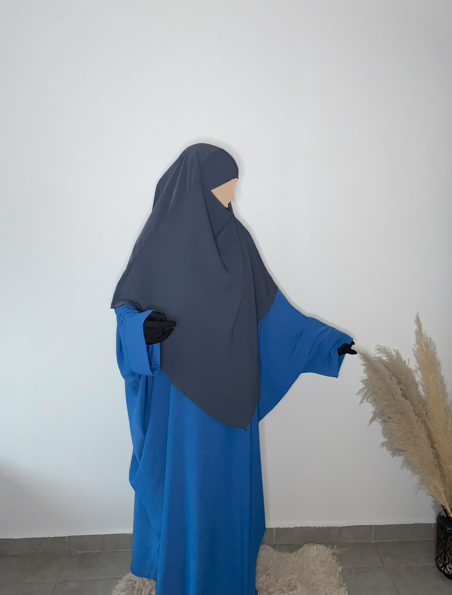 Khimar Soie de Médine - Gris