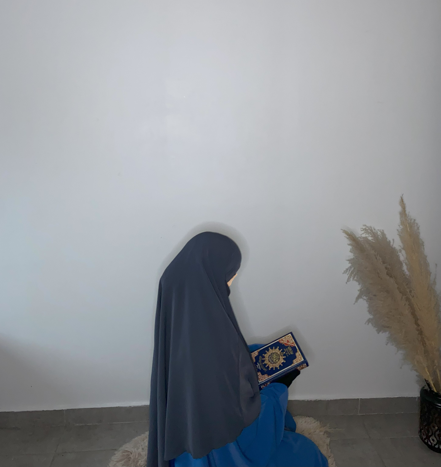 Khimar Soie de Médine - Gris