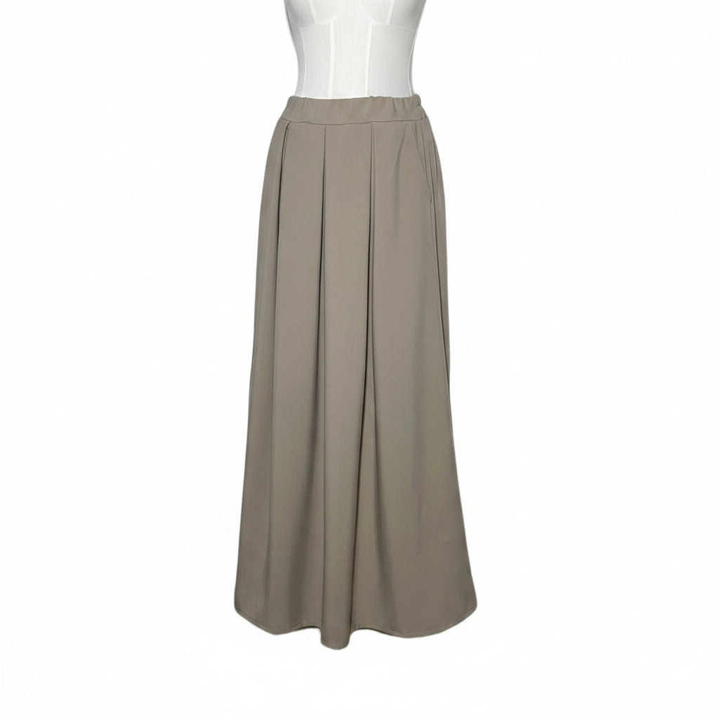 Jupe longue Taupe