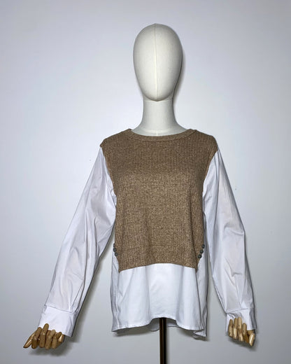 Chemisier Alya Taupe
