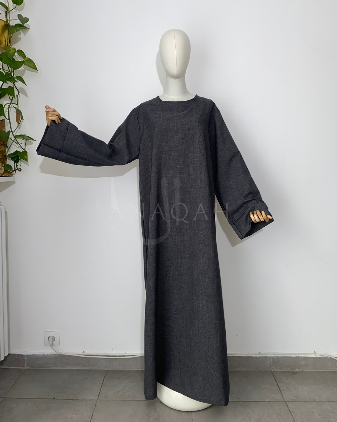 Abaya Lin - Gris Foncé