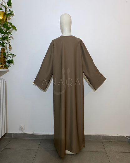 Abaya Hiver - Taupe