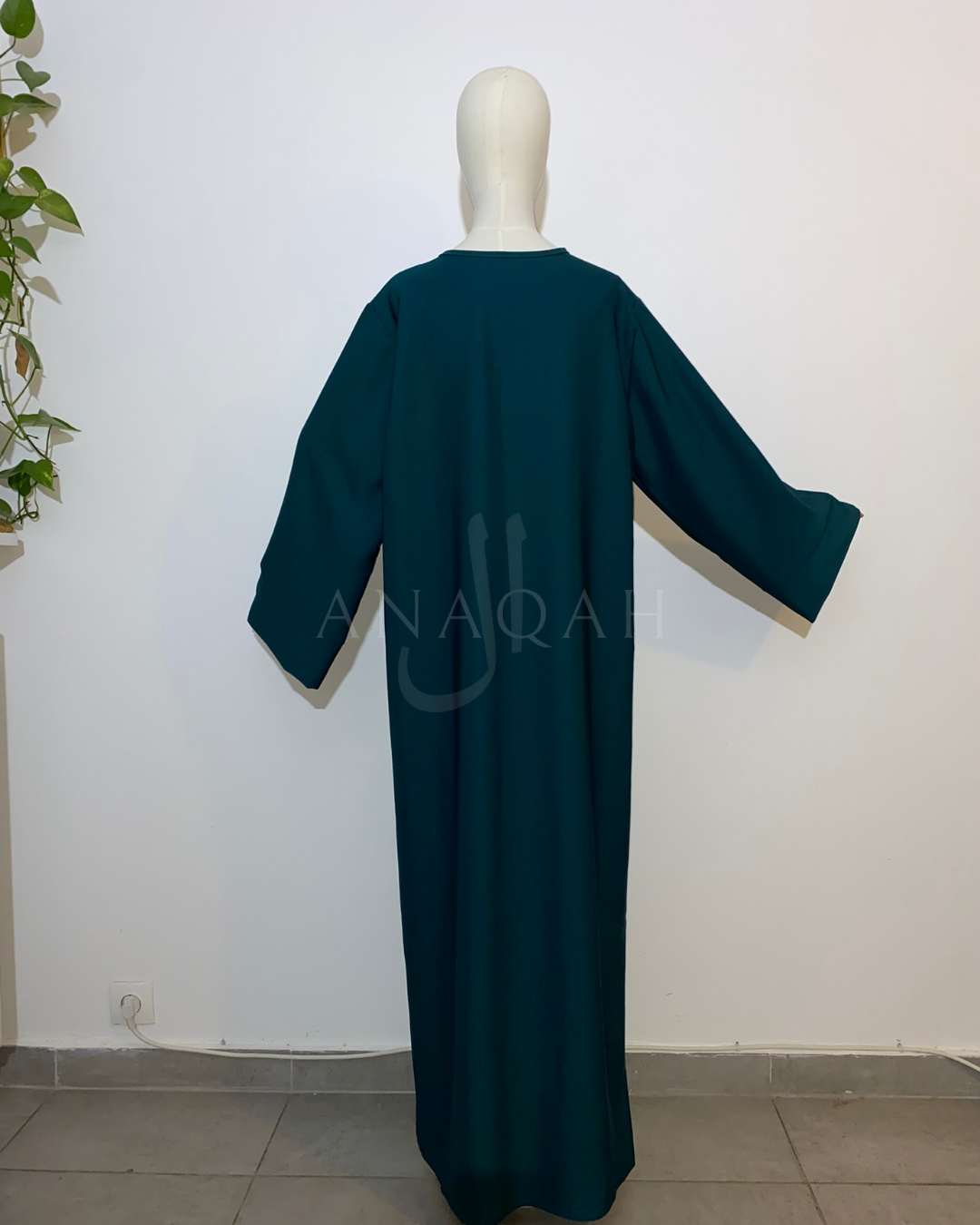 Abaya Hiver - Bleu Canard