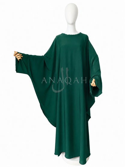 Abaya Papillon - Verte