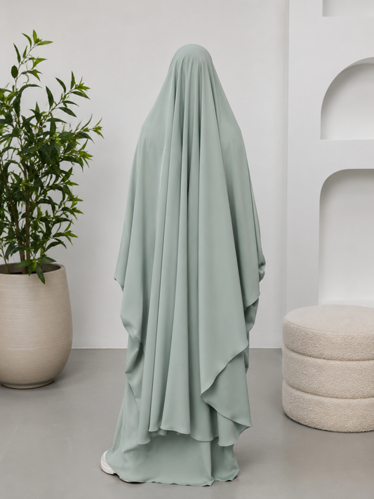 Jilbab Safiyyah - Vert d'eau