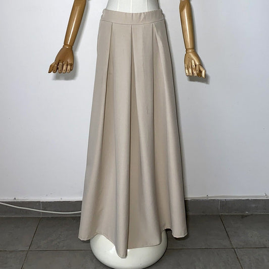 Jupe longue Beige