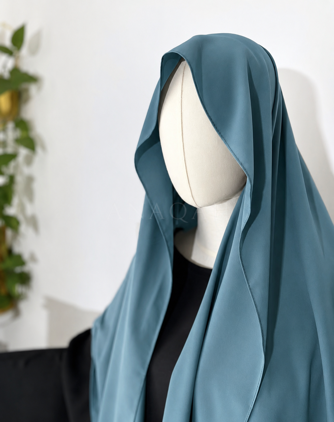Hijab Soie de Médine - Bleu canard