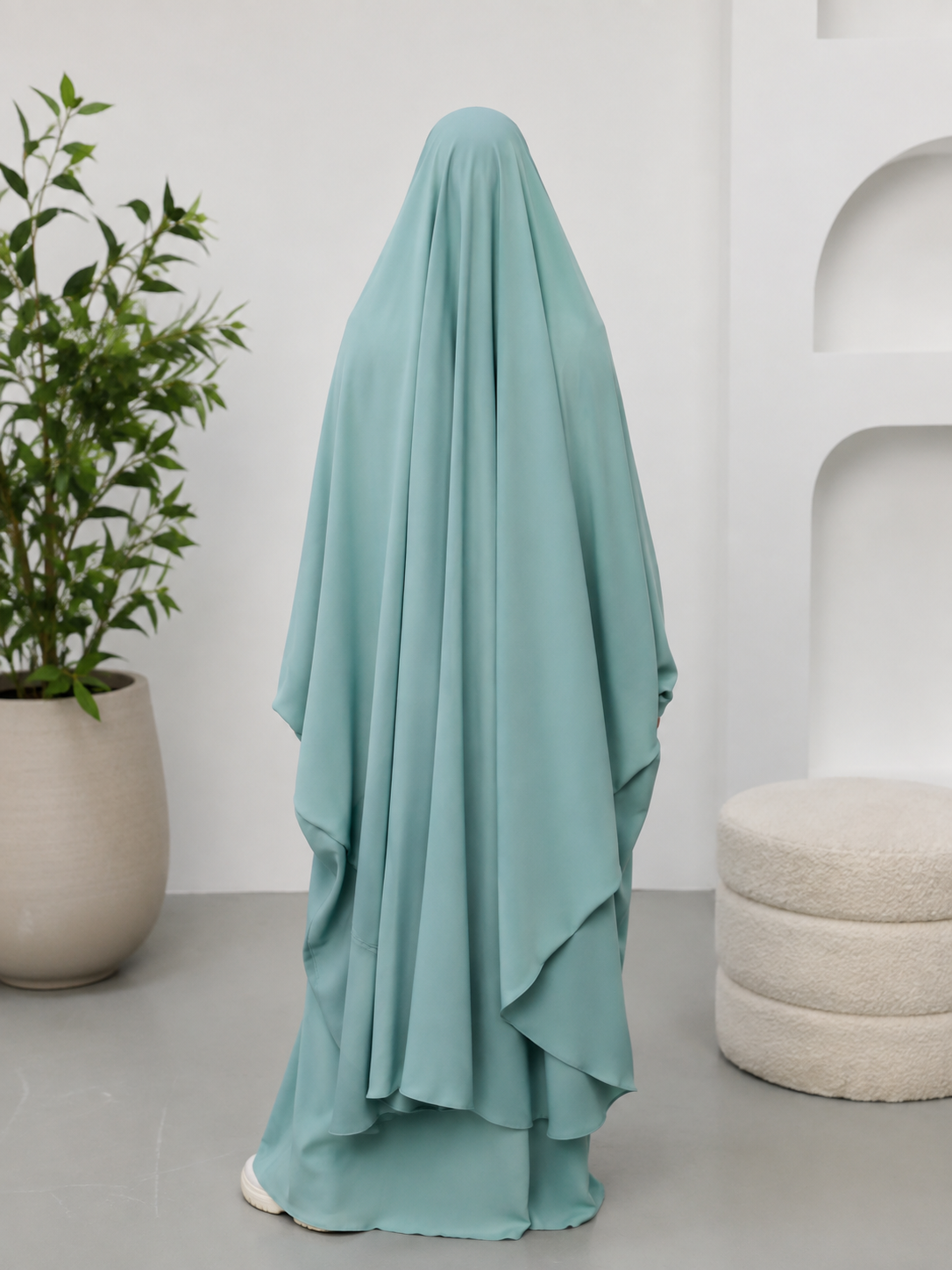 Jilbab Safiyyah - Vert d'eau
