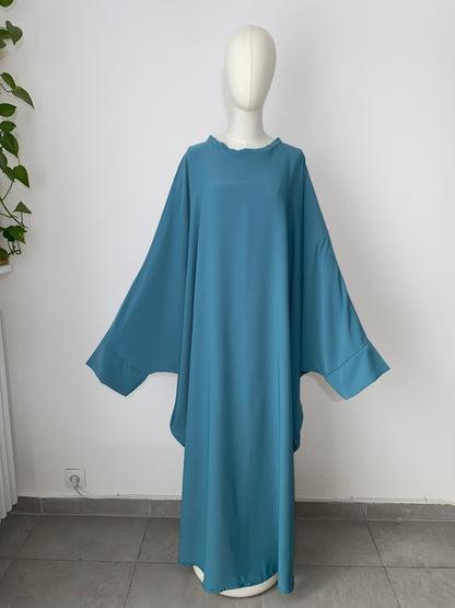 Abaya Sirine - Bleu turquoise