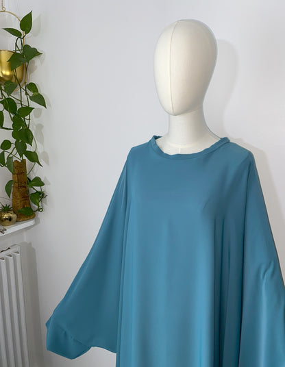 Abaya Sirine - Bleu turquoise