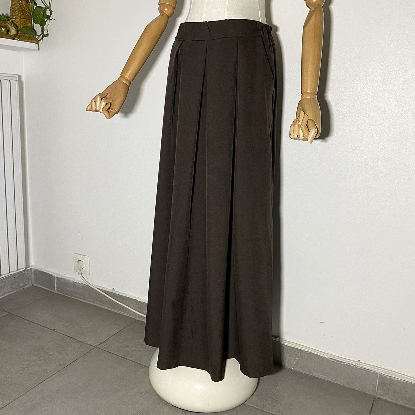 Jupe longue Marron