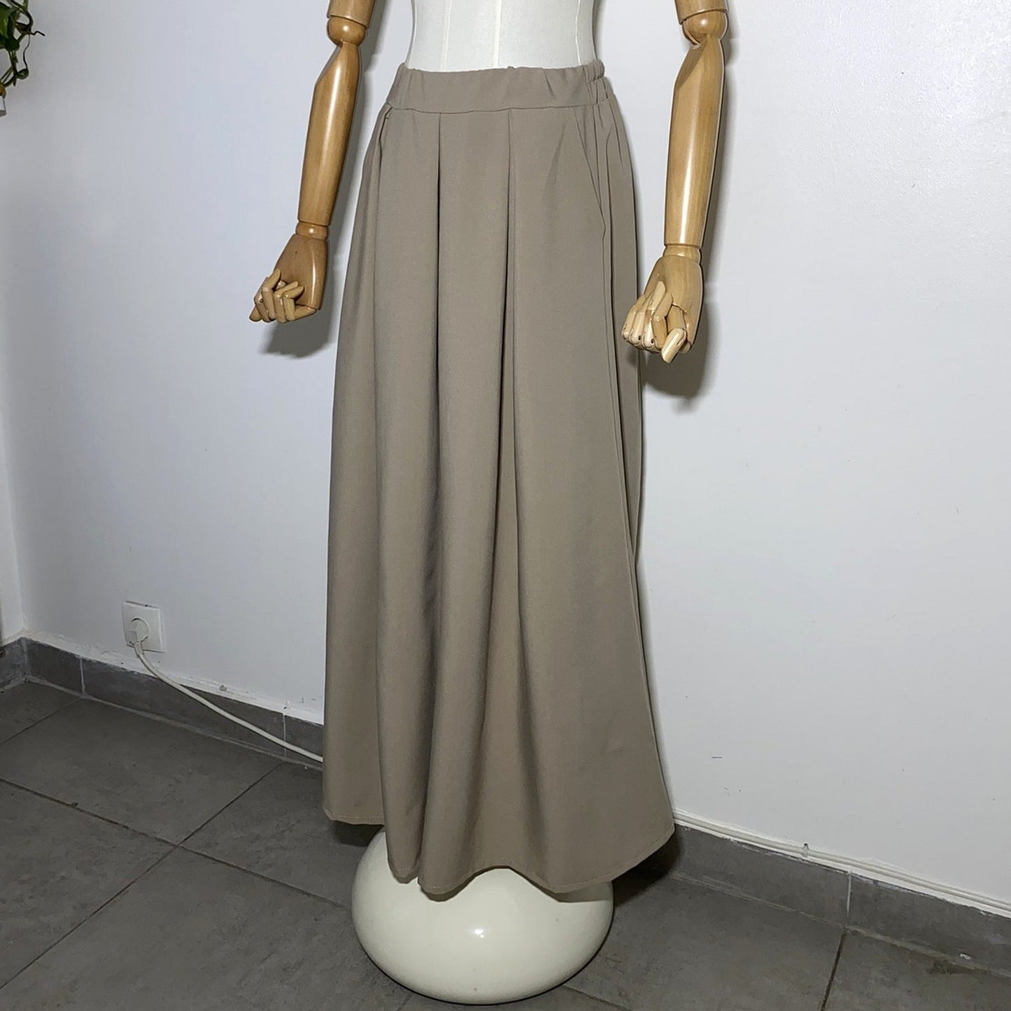 Jupe longue Taupe