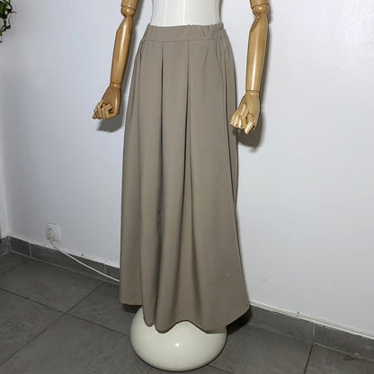 Jupe longue Taupe
